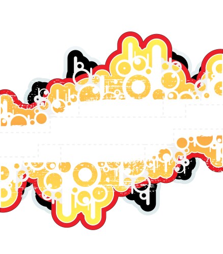 Retro splatter music background Royalty Free Vector Image