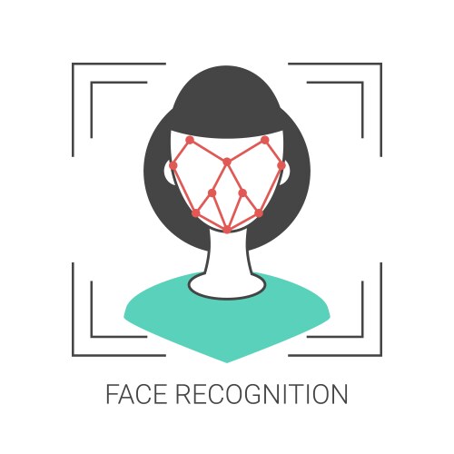 Face recognition concept Royalty Free Vector Image