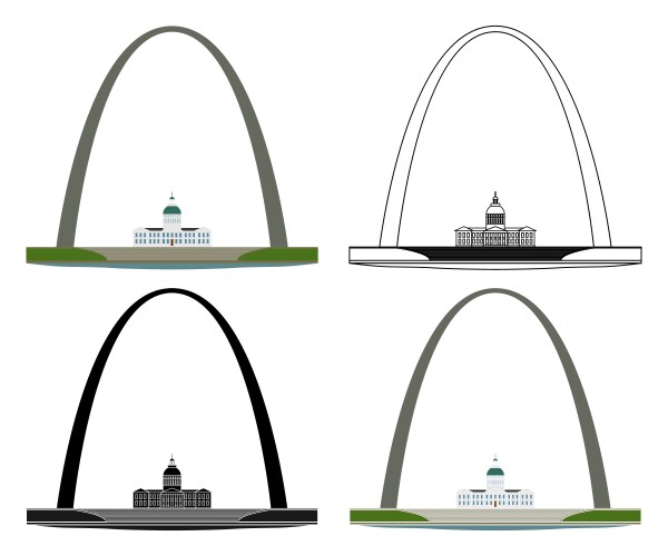 Gateway Arch, St. Louis Vector Image