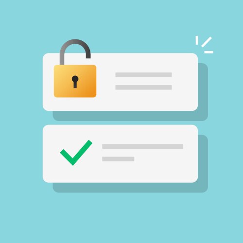 Password secure access as web internet vector image