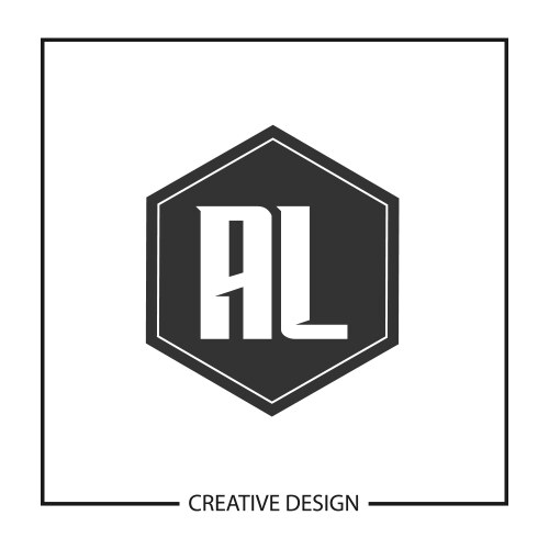 Initial letter al logo template design – Royalty-Free Vector | VectorStock