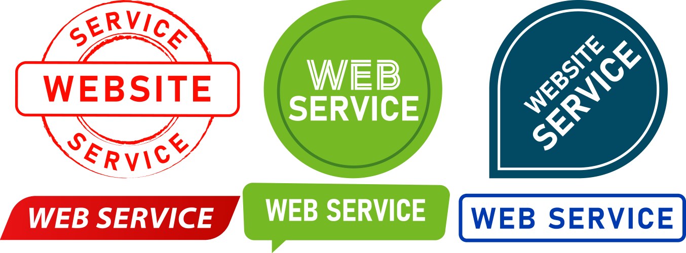 Web service programming serve customer internet vector image