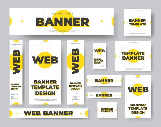 Rectangular square horizontal and vertical web vector image
