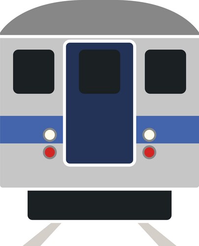 Subway train icon cartoon style Royalty Free Vector Image