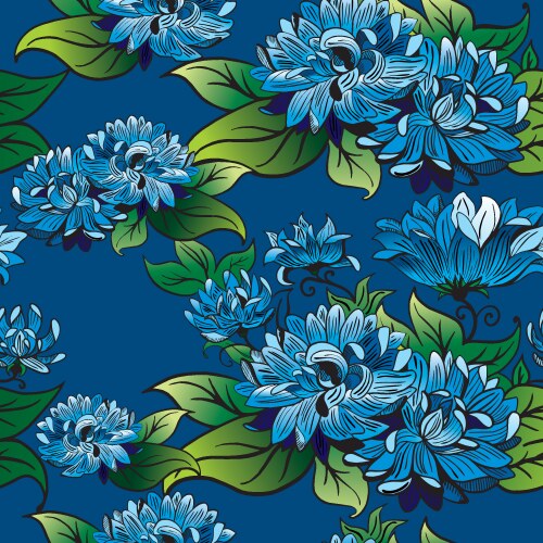 Floral background vector image