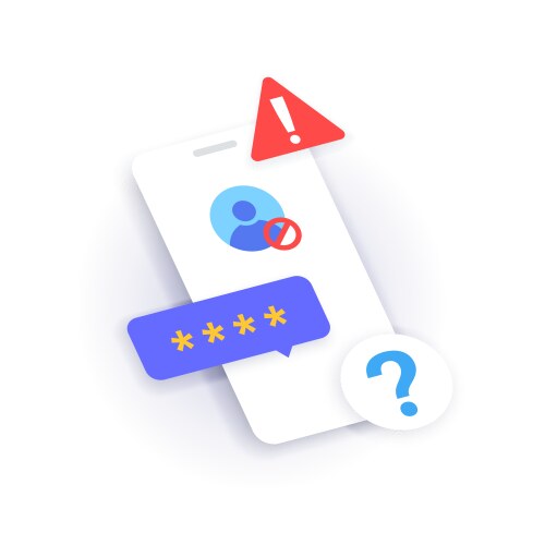 Mention password concept Royalty Free Vector Image