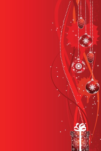 Red christmas background Royalty Free Vector Image