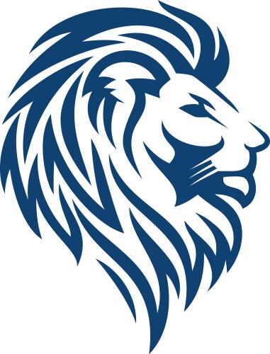 Lion Emblem Logo - Regal & Powerful Vector Image