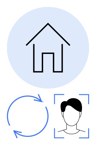Profile authentication and secure access control vector image