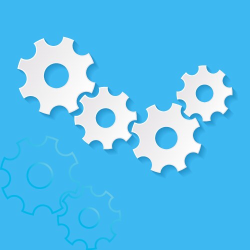 Cog wheels Royalty Free Vector Image - VectorStock