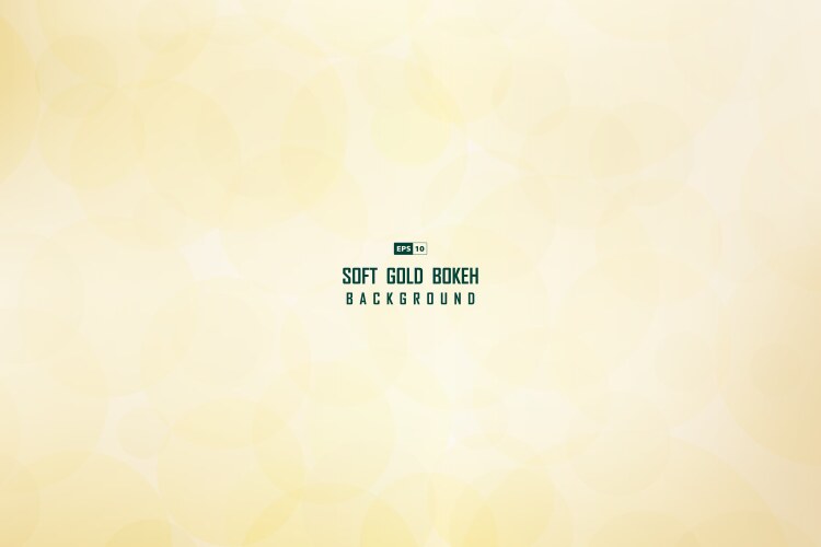 abstract soft golden bokeh with glitters design vector image