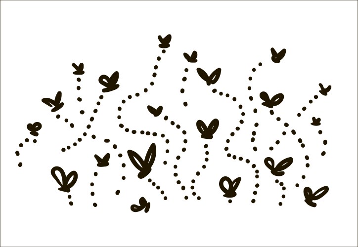 Hand-Drawn Flies Sketch Vector Image