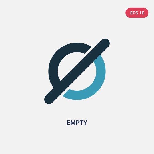 Two color empty icon from user interface concept vektorbild