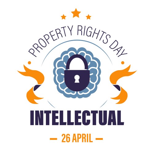 copyright or intellectual property rights day vector image