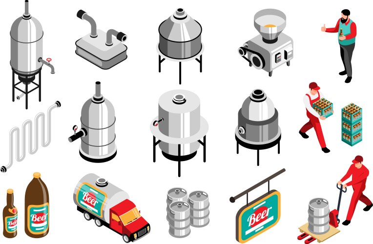 Isometric Brewery Vector Images (over 2,800)