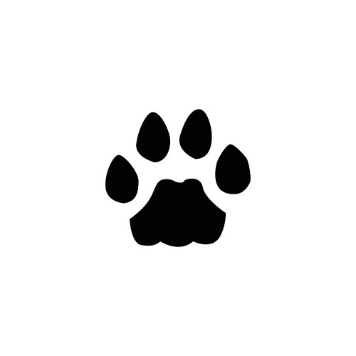 Cat Footprint Print Vector Image