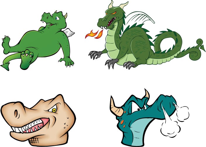 Cute small dragon Royalty Free Vector Image - VectorStock