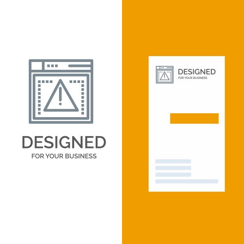 Computing coding error grey logo design vector image