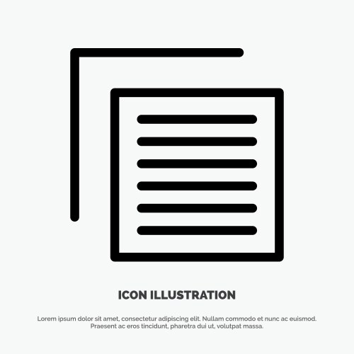 Document file user interface line icon vector image