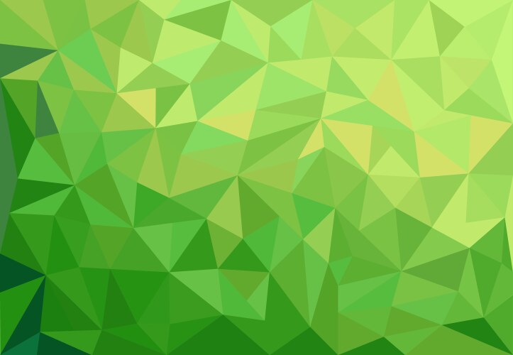 Inchworm green abstract low polygon background Vector Image