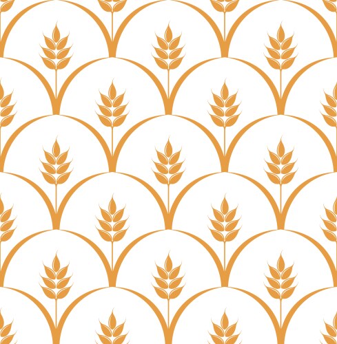Millet seamless design element cartoon pattern Vector Image