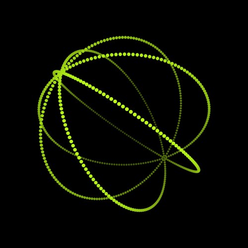 Wireframe object with dots abstract 3d connection vector image