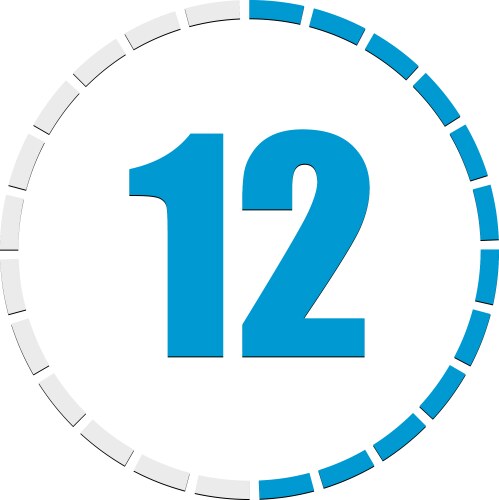 Progress completion step indicator segmented vektorbild