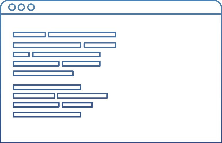 Degraded outline website programming code system vector image
