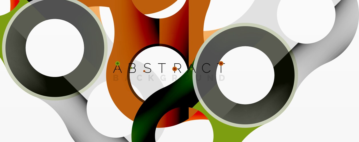 Abstract design features overlapping circles vector image