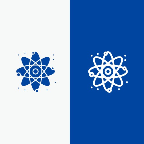 Physics react science line and glyph solid icon vector image