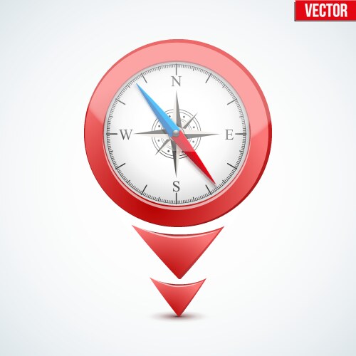 Pointer target for map vektorbild