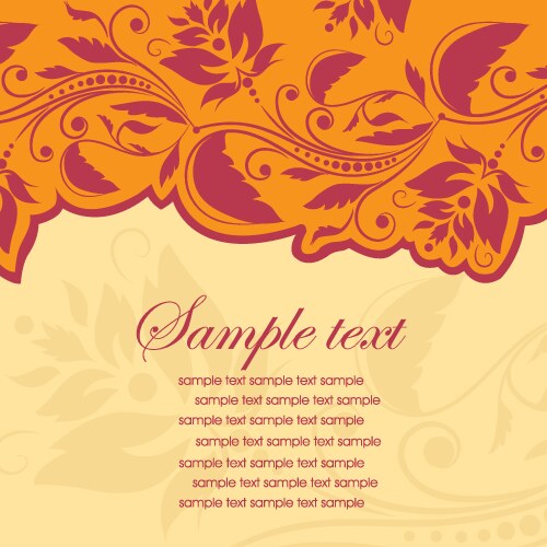 Template frame abstract background vector image