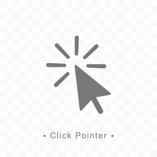 Click Pointer Icon - Transparent vector image