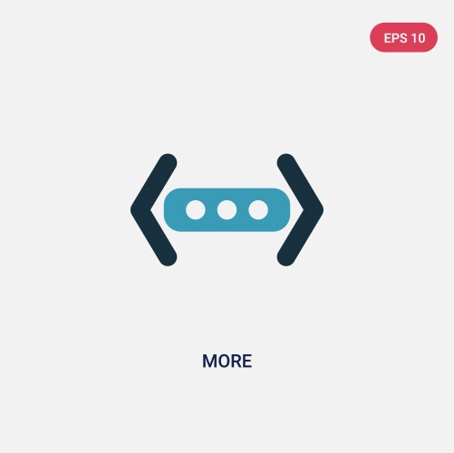 Two color more icon from user interface concept vector image