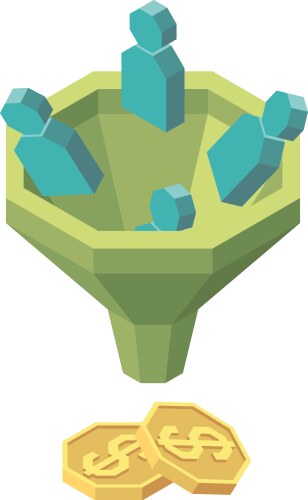 Conversion rate concept Royalty Free Vector Image