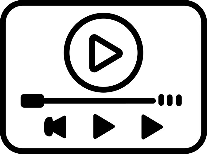 Video guide tutorial and instruction made simple vector image