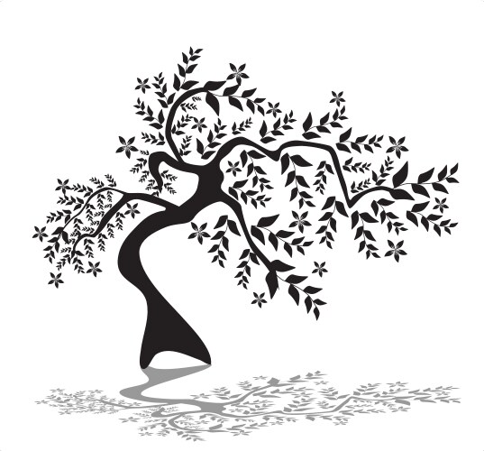 Abstract brown tree Royalty Free Vector Image - VectorStock