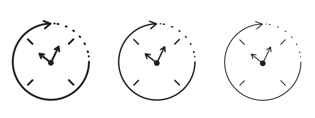 Rewind Icon - Time Loop – Royalty-Free Vector | VectorStock