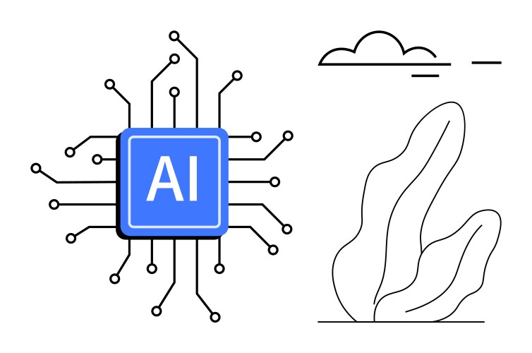 Ai processor with circuit connections and minimal vector image