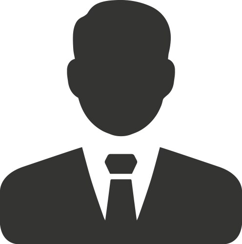 Businessman male icon vector image