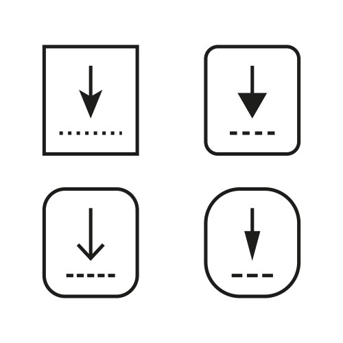 Install symbol download icon upload button vector image