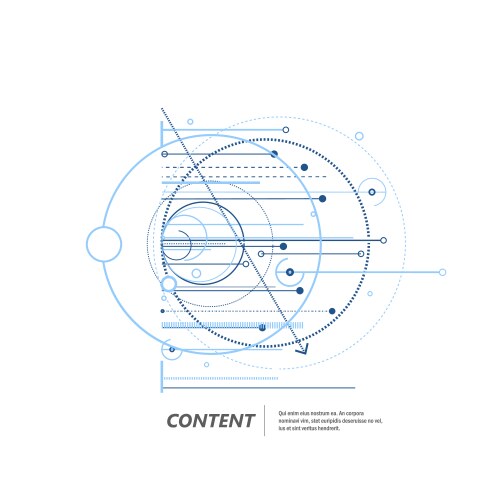 Geometry abstract pattern with connected lines vector image