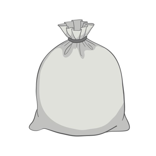 Canvas sack bag a set Vector Image