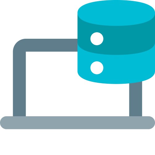 Usage of database for storing information vector image
