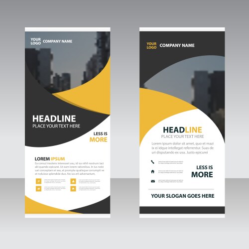 Modern Business Roll Up Banner Vector Image