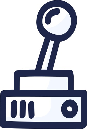 Joystick for video game controller buttons vector image