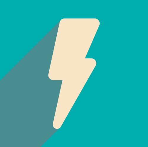 Flat with shadow icon and mobile application vector image
