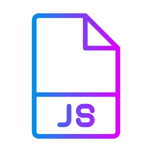 Js document file type symbol format trendy vector image