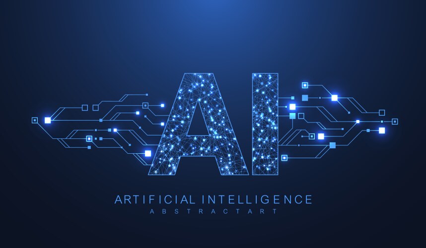 Ai - artificial intelligence digital brain Vector Image