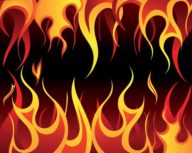 Fire on transparent background Royalty Free Vector Image